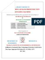 Manufacturing of Hand Press Injection Moulding Machine: A Project Report On