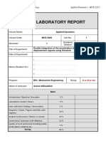 Lab. #1 - Double Integration of The Acceleration Signals