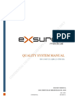 Quality System Manual: ISO 13485 U.S. QSR (21 CFR 820)