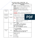 Grade IX Assessment 1 Timetable & Portions 2020