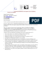 11-04-07 Request For Help by Sandor Samuels, President of Bet Tzedek - "The House of Justice" - in Re Lomas V Bank of America (KCD59379) - S