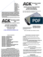 Model A-30 Altitude Digitizer Operation Manual Installation Manual