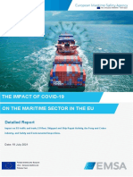 EU - EMSA Detailed Report - Covid-19 On The Maritime Sector in The EU