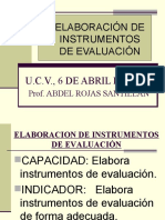 Elaboraacion de Instrumentos de Evaluacion