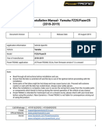 Powertronic Installation Manual-Yamaha Fz25/Fazer25 (2018-2019)