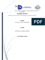 Análisis y Operación de La Línea de Transmisión en Régimen Permanente