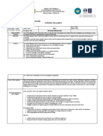 Course Syllabus: The Premier State University in Zamboanga Del Norte Dipolog Campus, Dipolog City