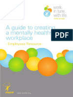 A Guide To Creating A Mentally Healthy Workplace: - Employees Resource