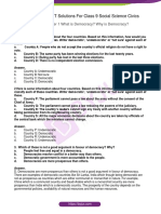 NCERT Solutions For Class 9 Social Science Civics: Chapter 1 What Is Democracy? Why Is Democracy?