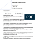 PRÁCTICA Equilibrio de Mercado