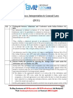 Jurisprudence, Interpretation & General Laws: (JIGL)