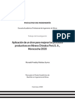 Aplicación de Un Dron para Mejorar Los Procesos Productivos en Minera Chinalco Perú S. A., Morococha 2020