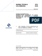 Ntc3540 Interpretacion Estadistica de Datos