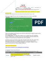 Unit III - Preprocessor & Files