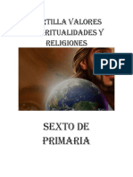 Cartilla Sexto Valores Espiritualidades y Religiones