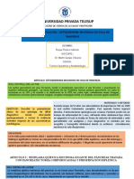 Universidad Privada Telesup: Facultad de Ciencia de La Salud Y Nutrición