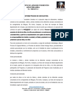 Informe Proceso de Convocatoria