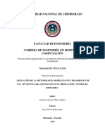 Aplicación de La Metodología Mobile-D en El Desarrollo de Una App Móvil para Gestionar Citas Médicas Del Centro Jel Riobamba