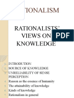 Rationalists' Views On Knowledge - Moses Khongwir 21203