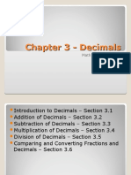 Chapter 3 - Decimals