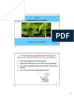 Environmental Science: 6. The Human Population and Its Impact?