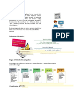 Stages in Statistical Investigation