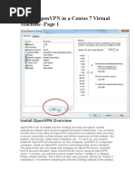 Install OpenVPN in A Centos 7 Virtual Machine