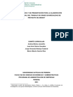 Guia Trabajos de Grado - Proyecto de Grado