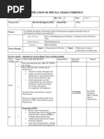 Sop-Special Characteristics Identification