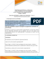 Guía de Actividades y Rúbrica de Evaluación - Unidad 1 - Paso 2 - Reconocimiento Del Caso de Estudio