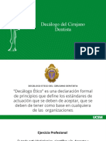 Decálogo Etico Del Cirujano Dentista