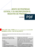 I-Parte - Inscripción de Bienes Del Estado en El Registro de Predios