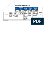 Evaluación de Exposiciòn