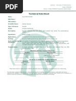 Technical Data Sheet: Acai Seed Powder