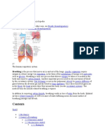 Breathing: Breathing Is The Process That Moves Air in and Out of The Lungs