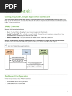 Configuring SAML Single Sign-On For Dashboard