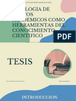 Tipologia de Textos Academicos Como Herramientas Del Conocimiento Cientifico