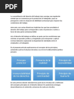 Ensayo Principio Derecho Laboral