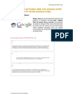 Creación de Mi Página Web Con Google Sites