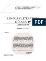 CENS 364 - Lengua y Literatura Módulo IV - La Literatura