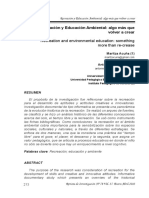 La Recreación y La Educación Ambiental