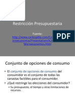 Restricción Presupuestaria