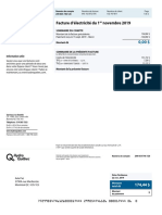 Facture D'électricité Du 1 Novembre 2019: Er Sommaire Du Compte