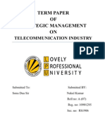 Final Term Paper On Telecommunication