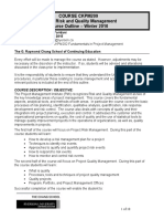 CKPM209 Course Outline 2010 v1.0