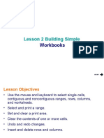 Lesson 2 Building Simple: Workbooks