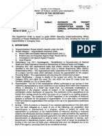 Department Order Guidance ON Project Modification AND Augmentation Under THE General Appropriations ACT (GAA)