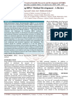 Stability Indicating HPLC Method Development A Review