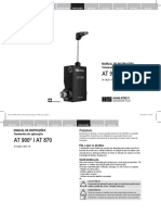 Manual Instructions For Use AT 900 Portuguese