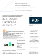 IGBC Sample Questions & Answers - 2 - Kiran